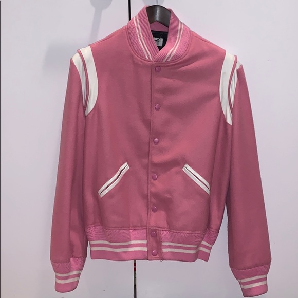 saint laurent pink jacket
